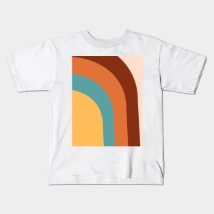 Abstract boho rainbow pattern Kids T-Shirt